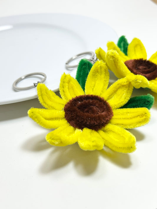 Sunflower keychain