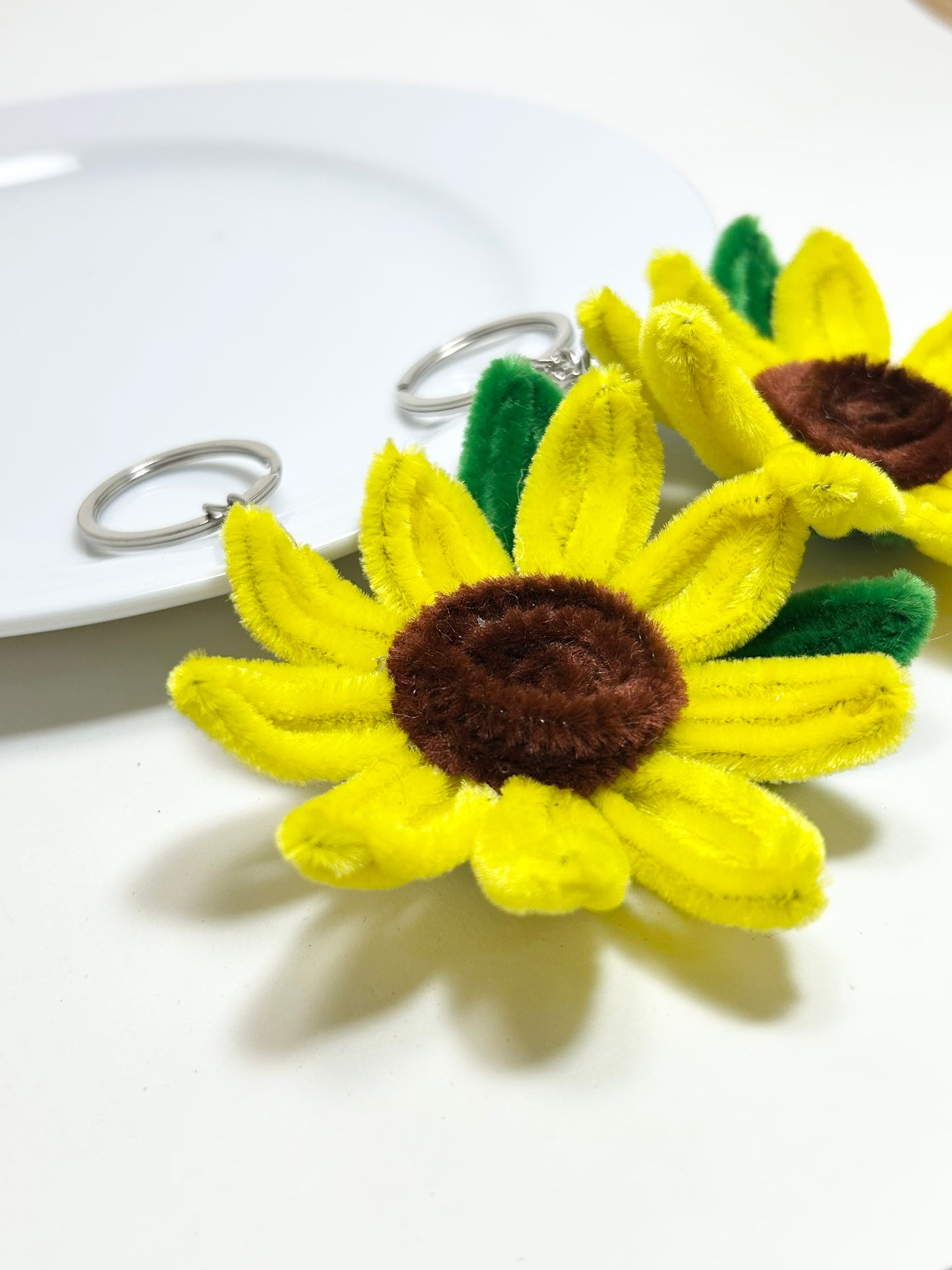 Sunflower keychain